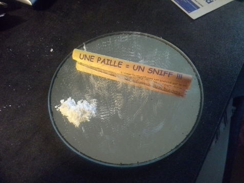 Paille de Cocaïne Métal, Pailles de cocaïne