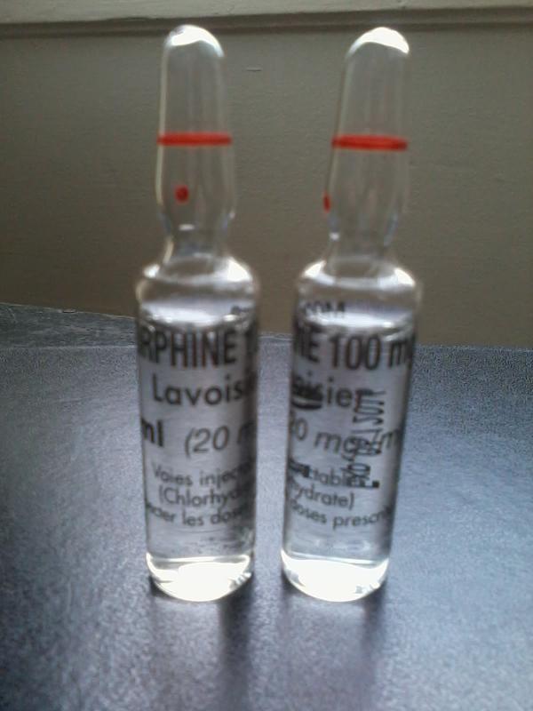 morphine ampoule Lavoisier morphine ampoule Lavoisier