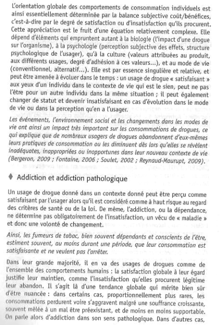 addiction et addiction pathologique