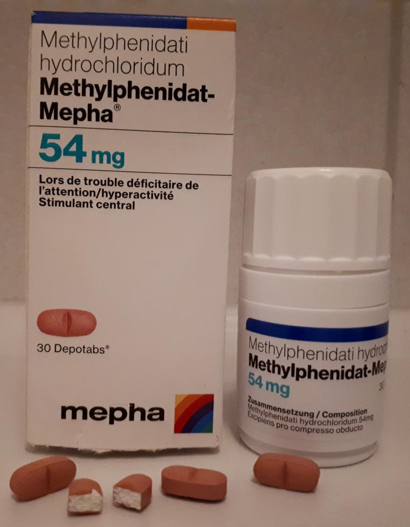 Methylphenidate cachet 54mg Mepha 54mg Methylphenidate cachet 54mg Mepha 54mg