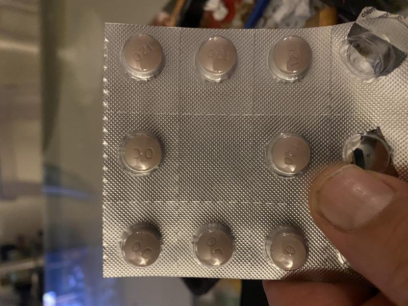Plaquette d Oxycodone 120 mg