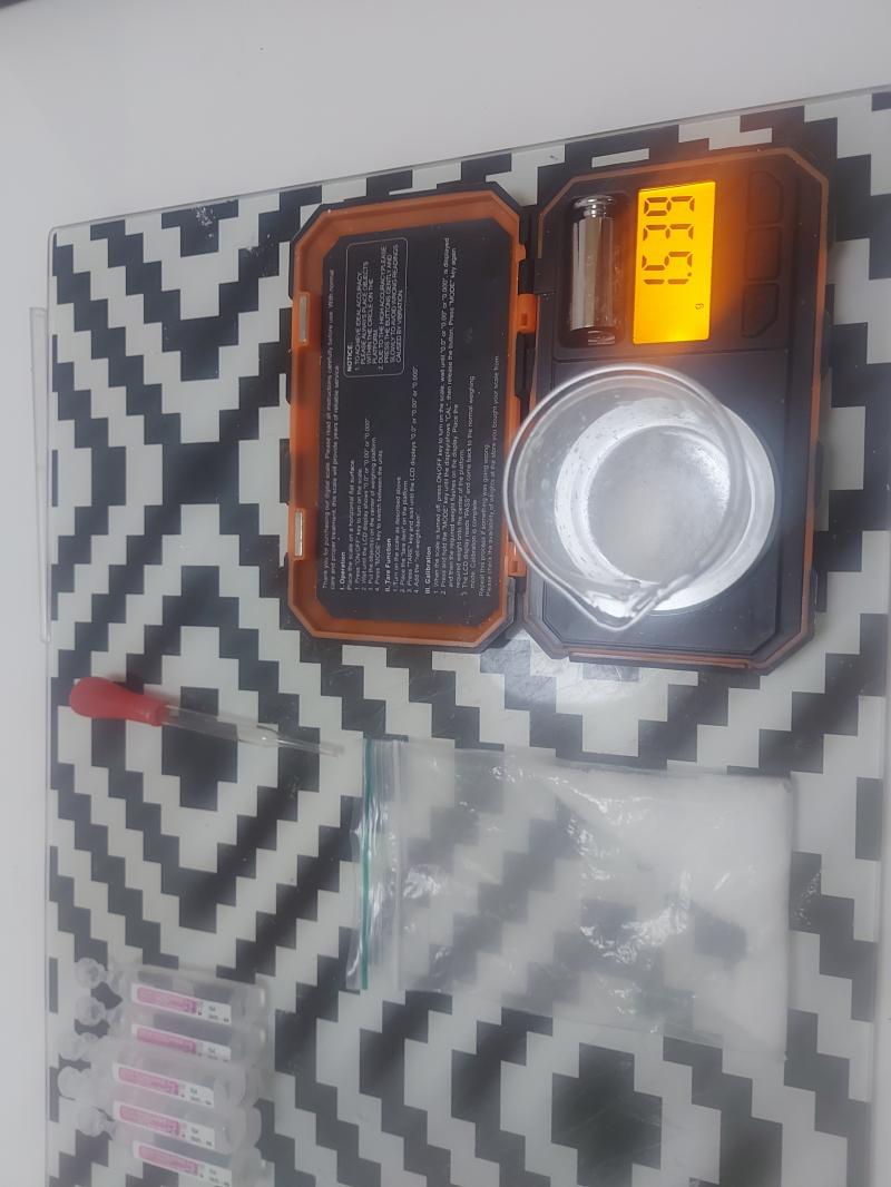 étape n°1 la pesée