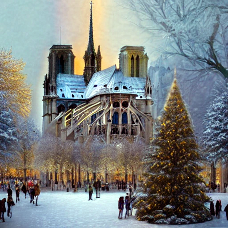 Notre Dame de Paris Hiver