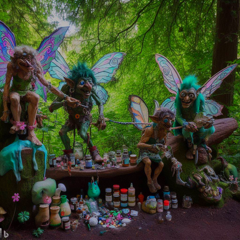 Forêt enchanté de lutins tox